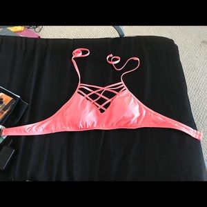 Pink/Coral bathing suit top from target